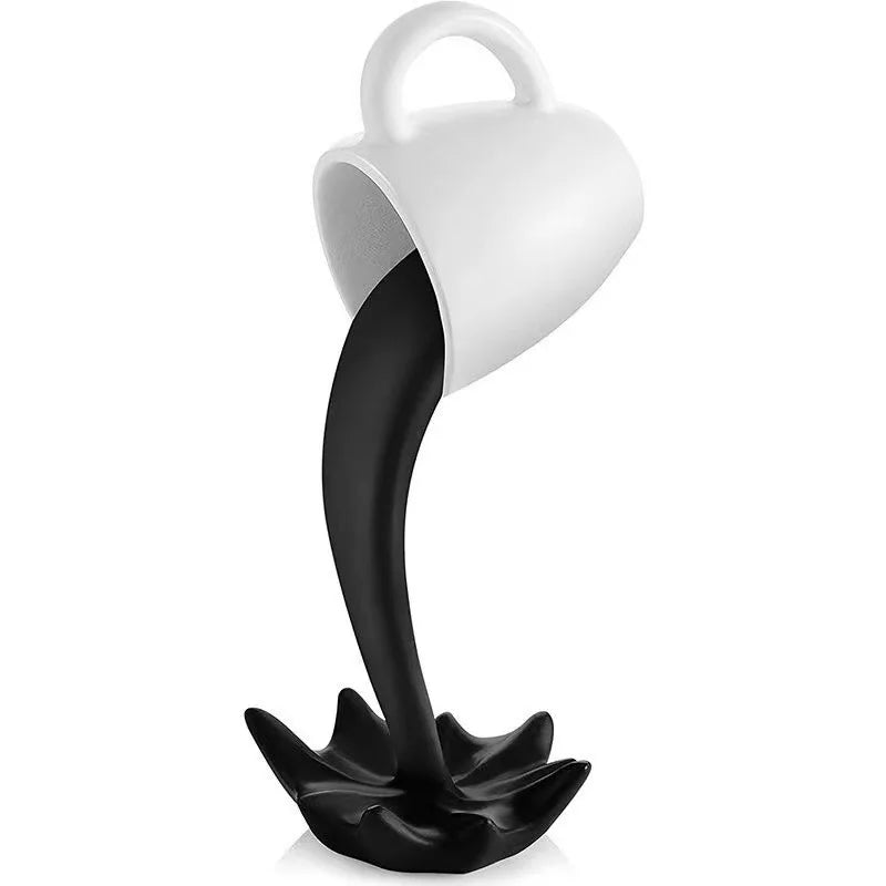 Suspended Coffee Cup 3D Hanging Creative Resin Desktop Ornament Decorative Craft Home Design