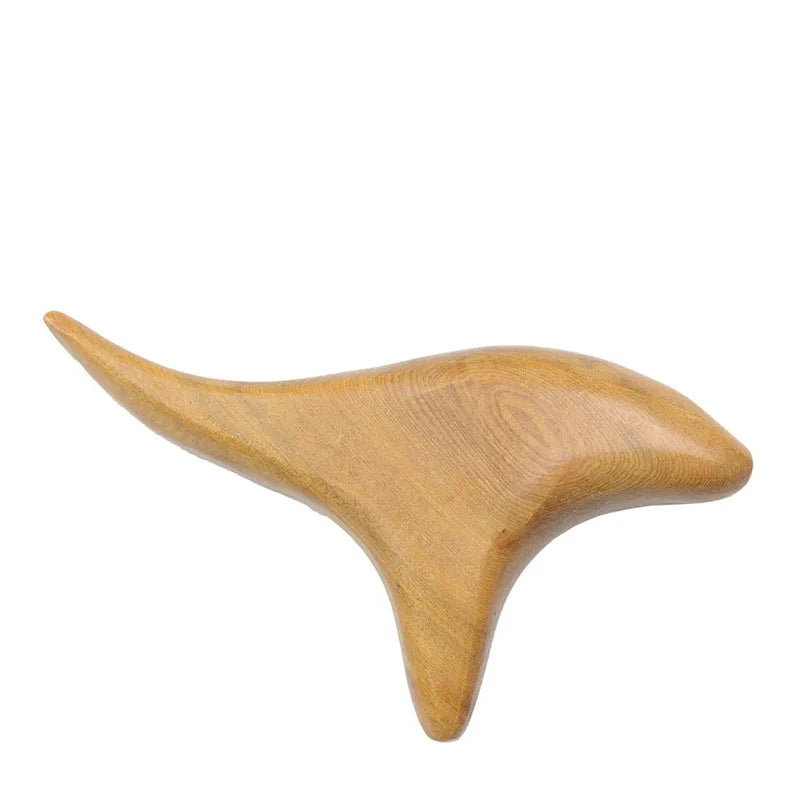 Foot massage tools wood triangle finches wooden foot sole acupuncture point massage foot massager cone fork point bar