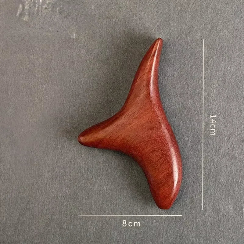 Portable Lightweight Wood Massage Tool Gua Sha for Lymphatic Facial Massage and Muscle Relief Scraping Body Tool for Relaxation