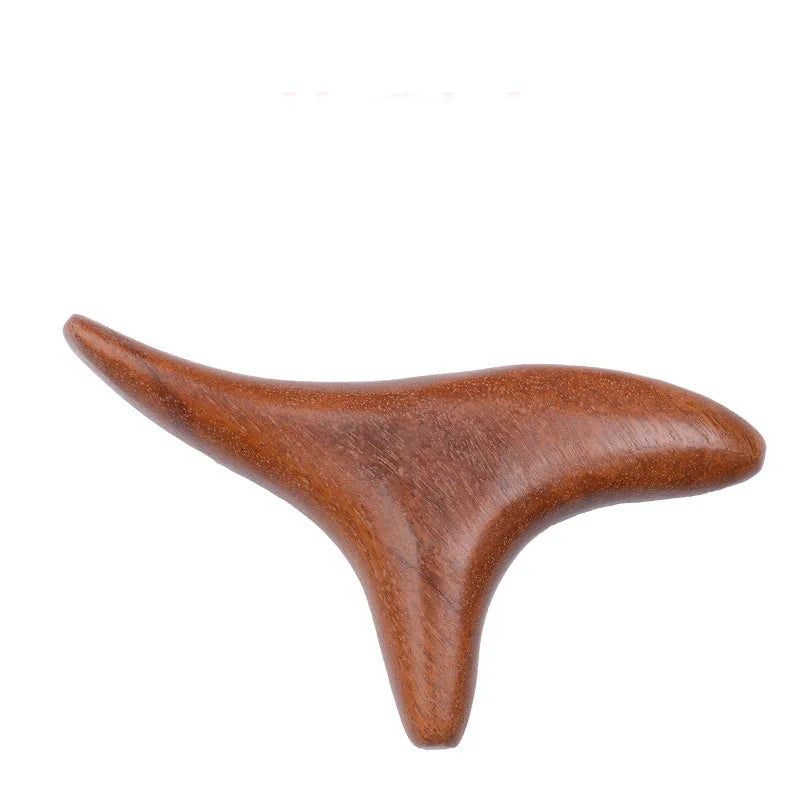 Foot massage tools wood triangle finches wooden foot sole acupuncture point massage foot massager cone fork point bar