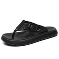 Quality Men Slippers Luxury Cowhide Leather Slippers Outdoor Casual Beach Slippers Summer Hot Sell Men Flip-flop Chanclas Hombre