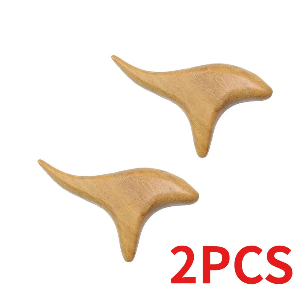 Portable Lightweight Wood Massage Tool Gua Sha for Lymphatic Facial Massage and Muscle Relief Scraping Body Tool for Relaxation